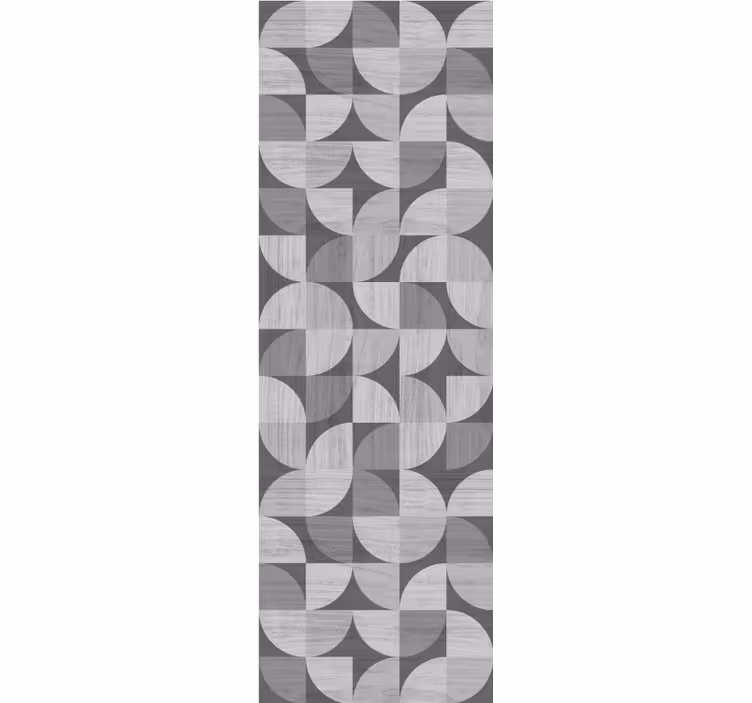Papier peint formes géométriques gris abstrait courbé - TenStickers