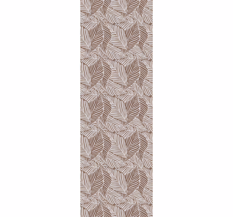 Papier peint floral design élégant marron - TenStickers
