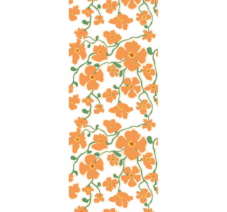 Papier peint floral design floral épanouissant - TenStickers