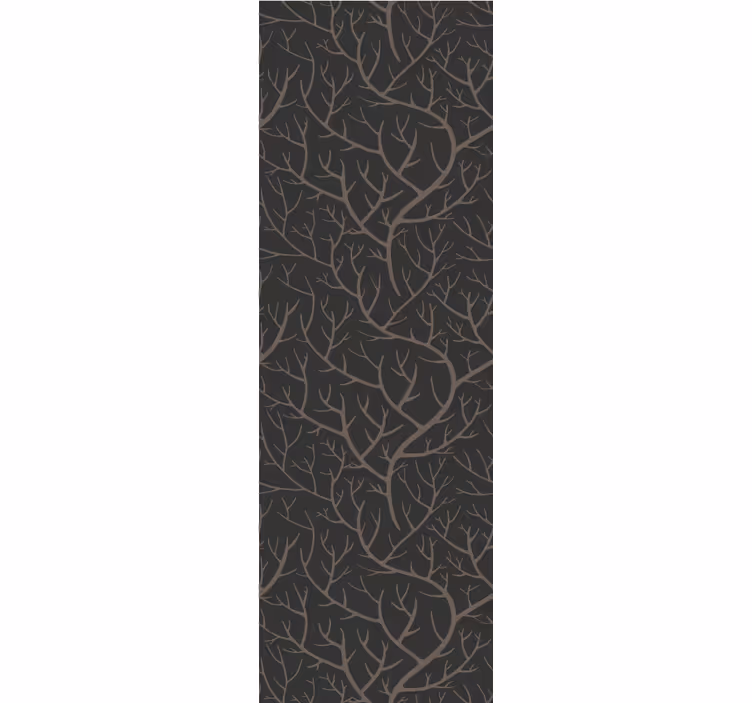 Papier peint arbres conception grise ramifiée - TenStickers