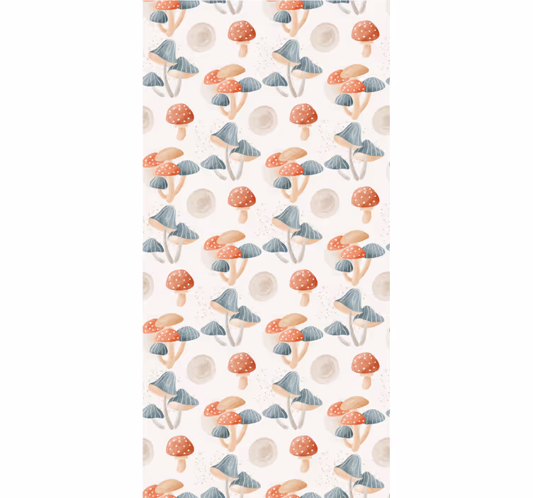 Papier peint nature forêt de champignons - TenStickers