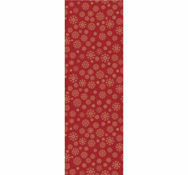 Papier peint Noël motif floral givré - TenStickers