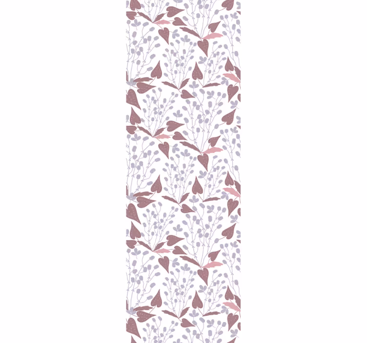 Papier peint feuillage motif de coeur délicat - TenStickers