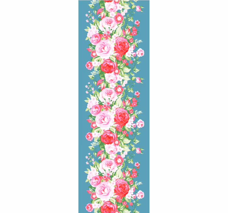 Papier peint floral lignes verticales de fleurs florales - TenStickers