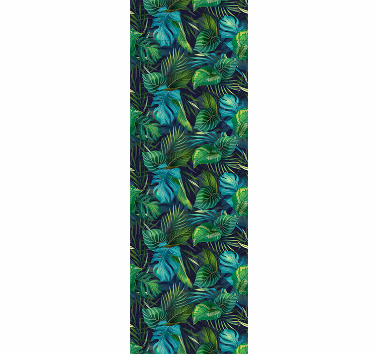 Papier peint feuillage motif feuillage tropical - TenStickers
