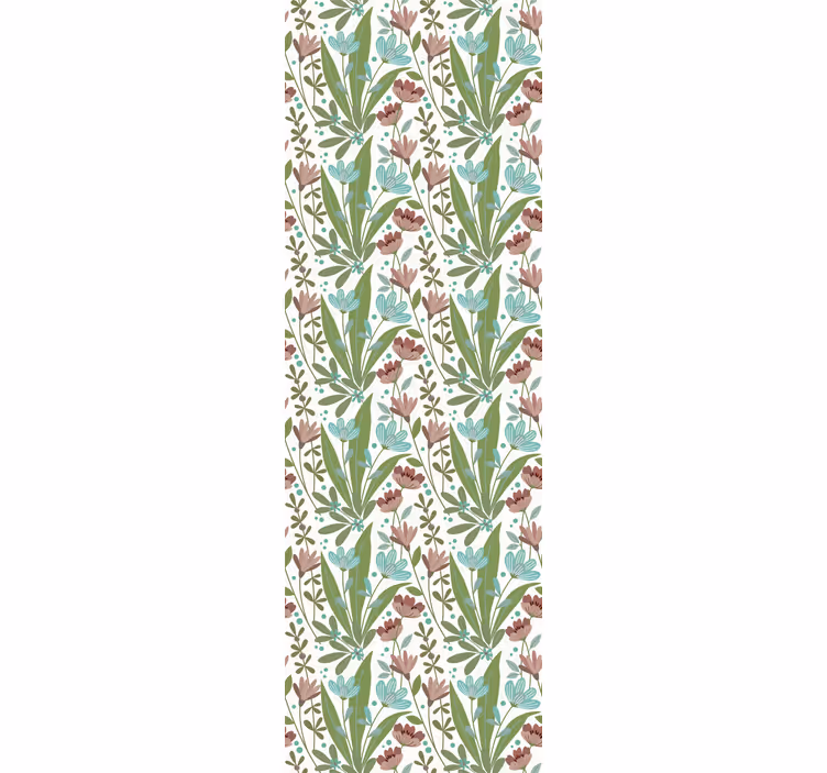 Papier peint floral composition florale et foliaire - TenStickers
