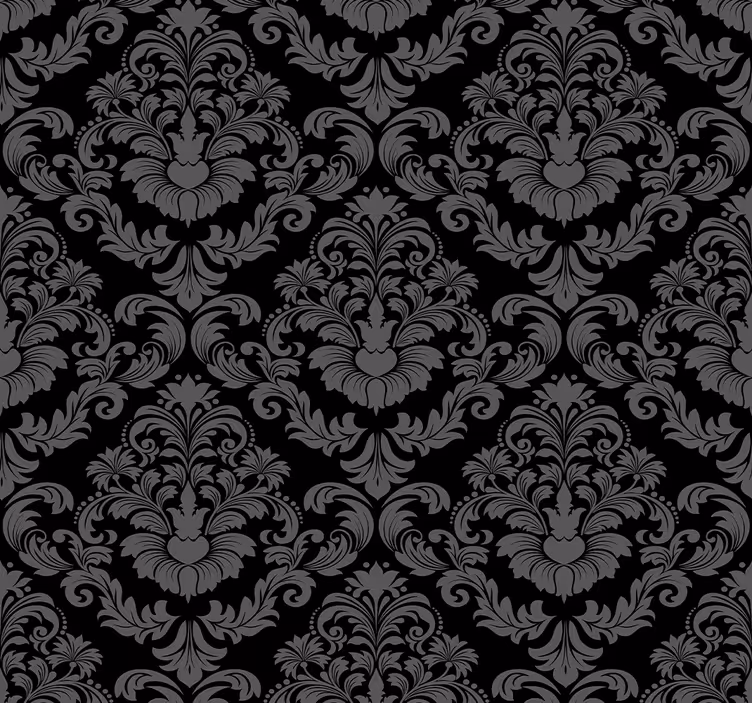 Papier peint baroque design floral luxueux - TenStickers