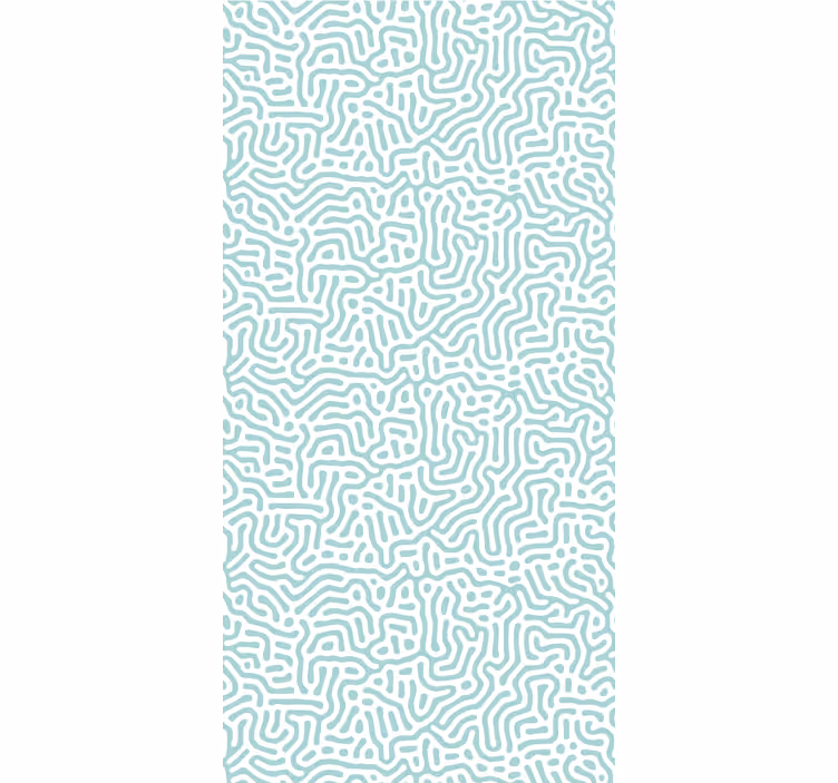 Papier peint formes géometriques dessin au trait ondulé - TenStickers