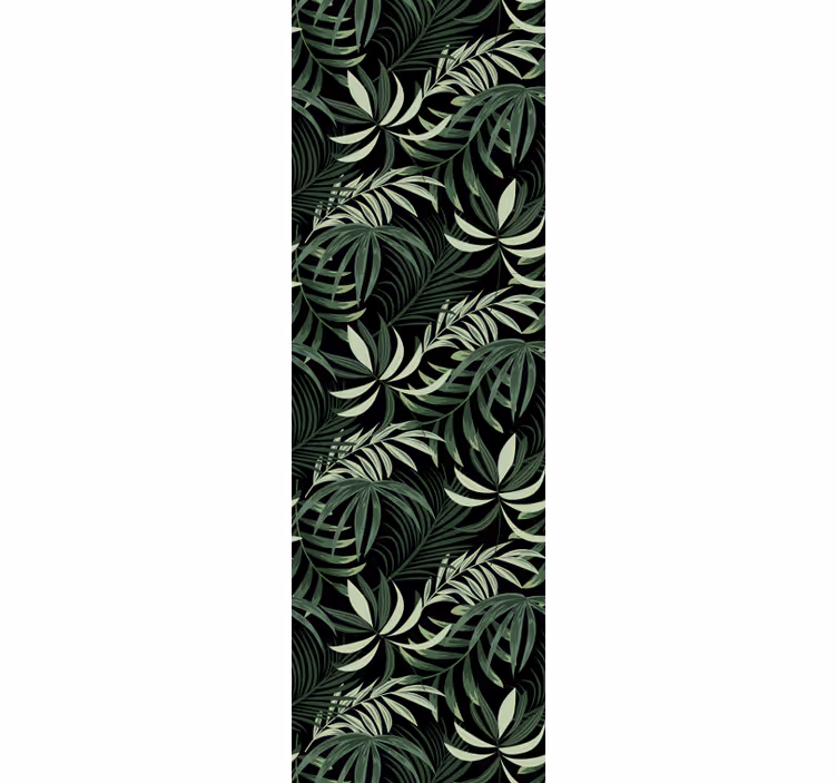 Papier peint jungle composition de feuillage tropical - TenStickers