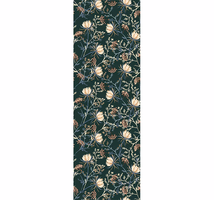 Papier peint floral imprimé botanique - TenStickers