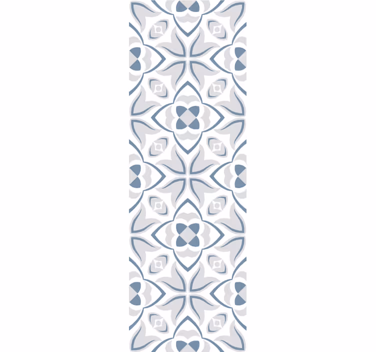 Papier peint carreaux de ciment formes florales élégantes - TenStickers