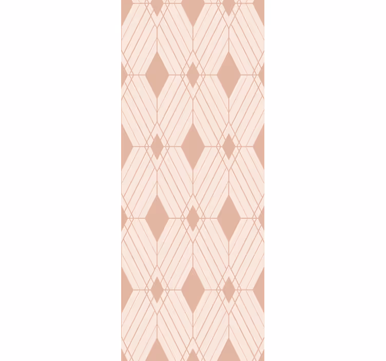 Papier peint formes géometriques diamants déco pastel - TenStickers