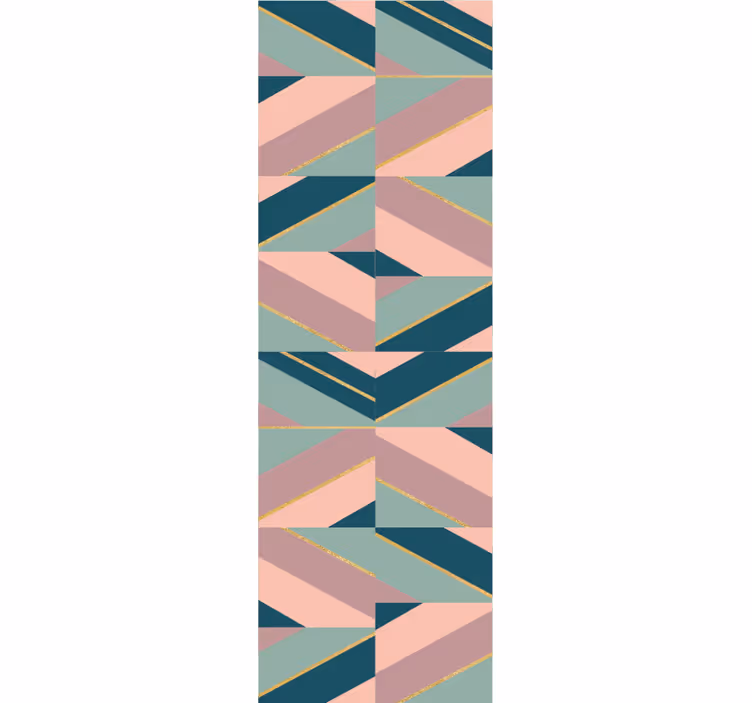 Papier peint formes géometriques angles pastel abstraits - TenStickers