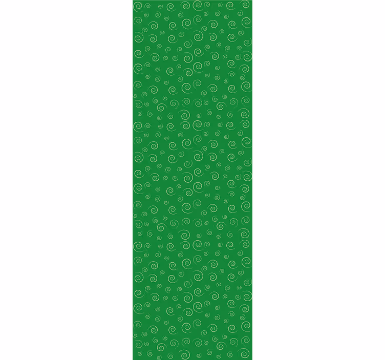 Papier peint motif tourbillons verts en spirale - TenStickers