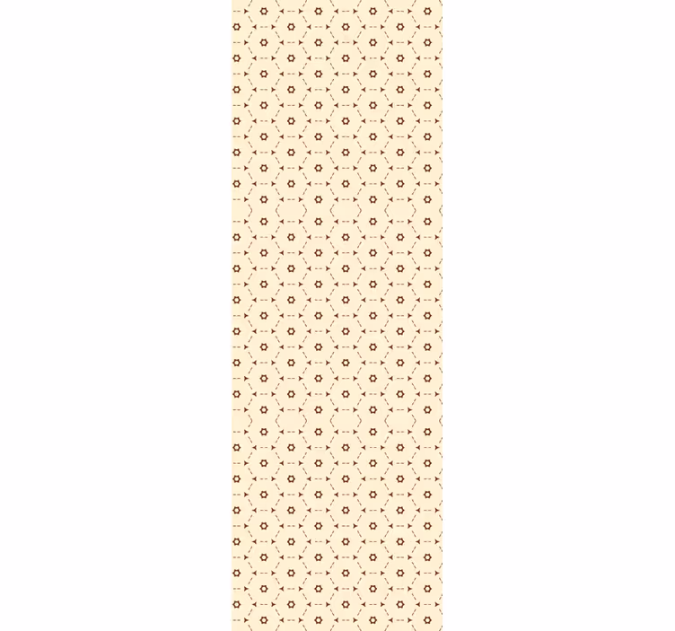 Papier peint fleuri accents de fleurs géométriques - TenStickers