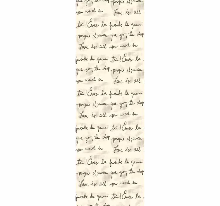 Papier peint texte citations d'amour manuscrites - TenStickers