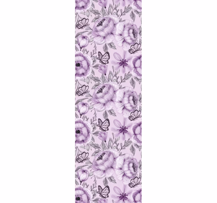 Papier peint floral arrangement de papillons fleuris - TenStickers