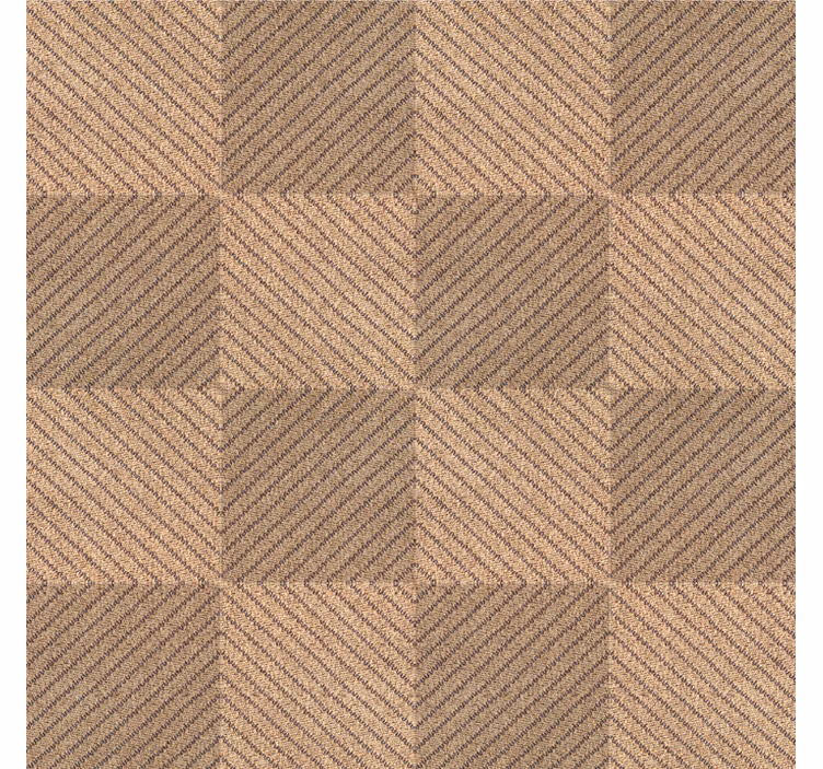 Papier peint autres textures carrés de jute à motif marron - TenStickers