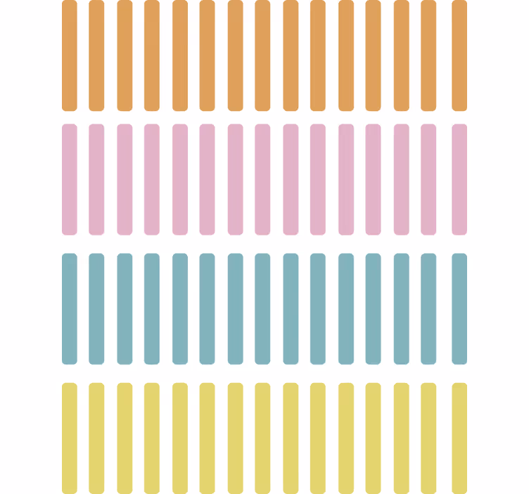 Papier peint formes géométriques bâtonnets confettis colorés - TenStickers