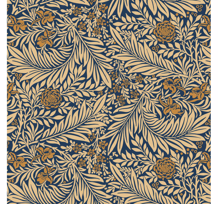 Papier peint salon floral vintage - TenStickers