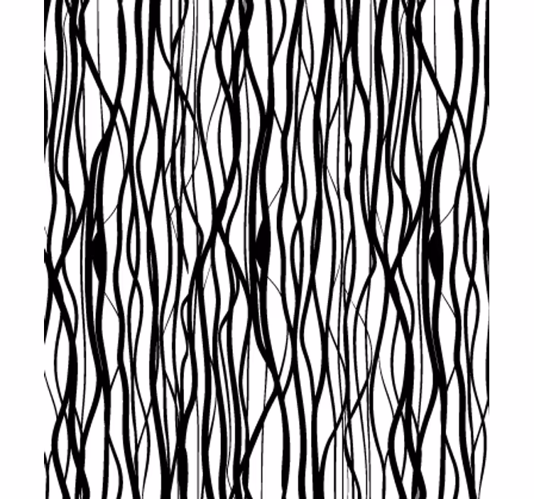 Papier peint salon branches noires fines - TenStickers