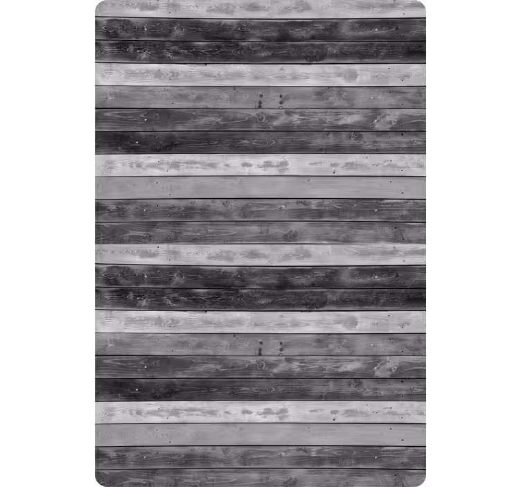 Papier peint ornemental planches en bois grises rustiques - TenStickers