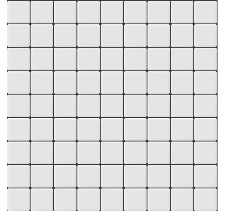 Papier peint salon carreaux blancs en relief - TenStickers