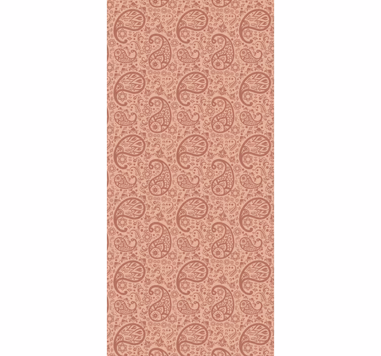 Papier peint salon motif paisley élégant - TenStickers