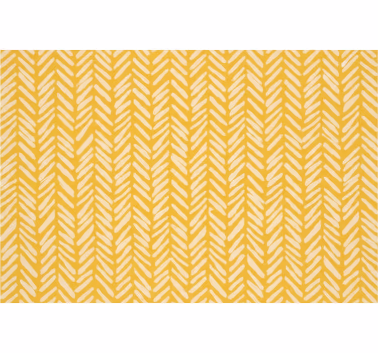 Papier peint salon chevrons jaunes - TenStickers