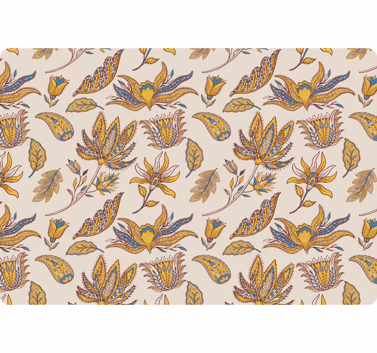 Papier peint floral motif paisley - TenStickers