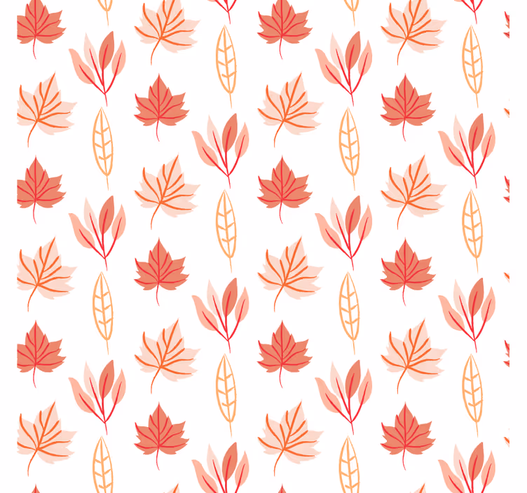 Papier peint ornemental motif de feuilles - TenStickers