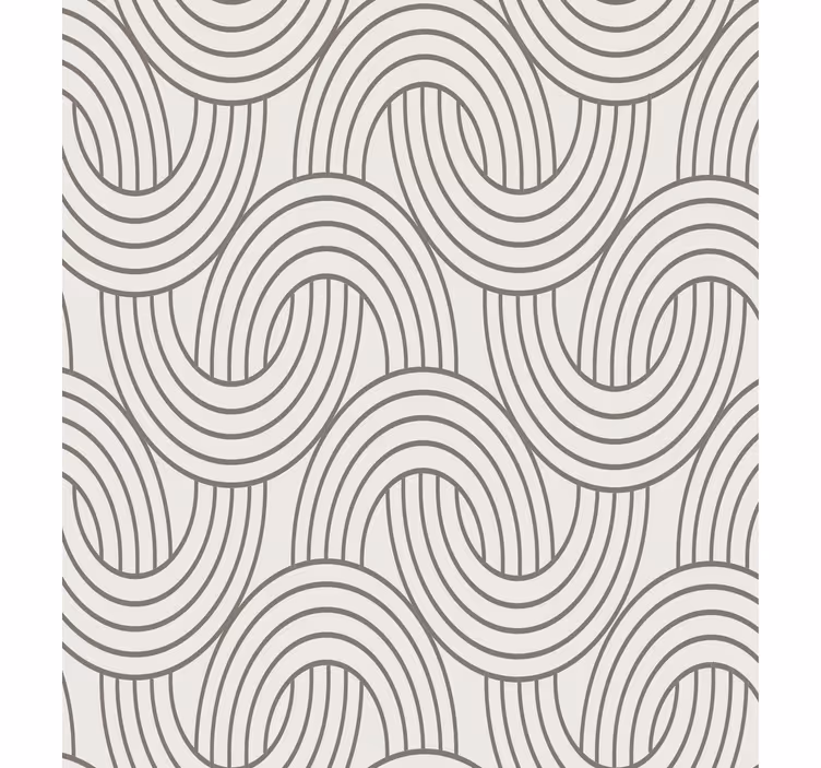 Papier peint salon motif illusion art déco - TenStickers