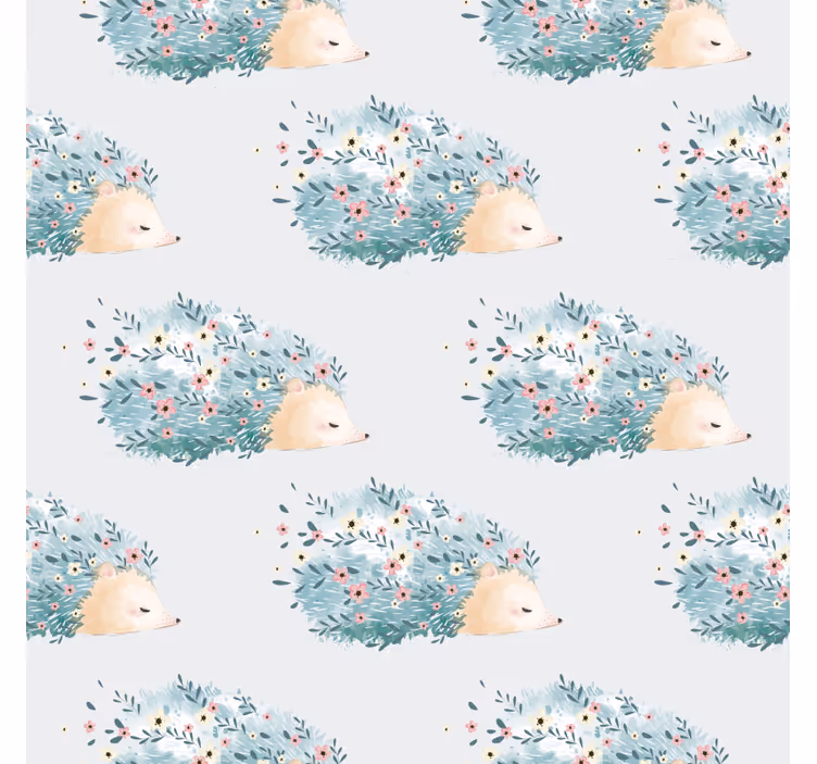 Papier peint motif art de porc-épic - TenStickers
