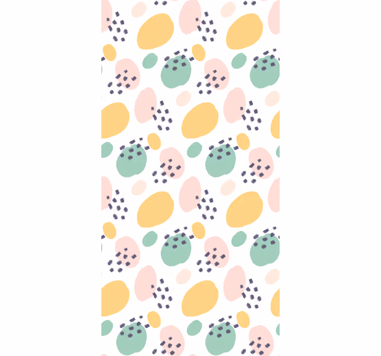 Papier peint motif formes artistiques pastel - TenStickers