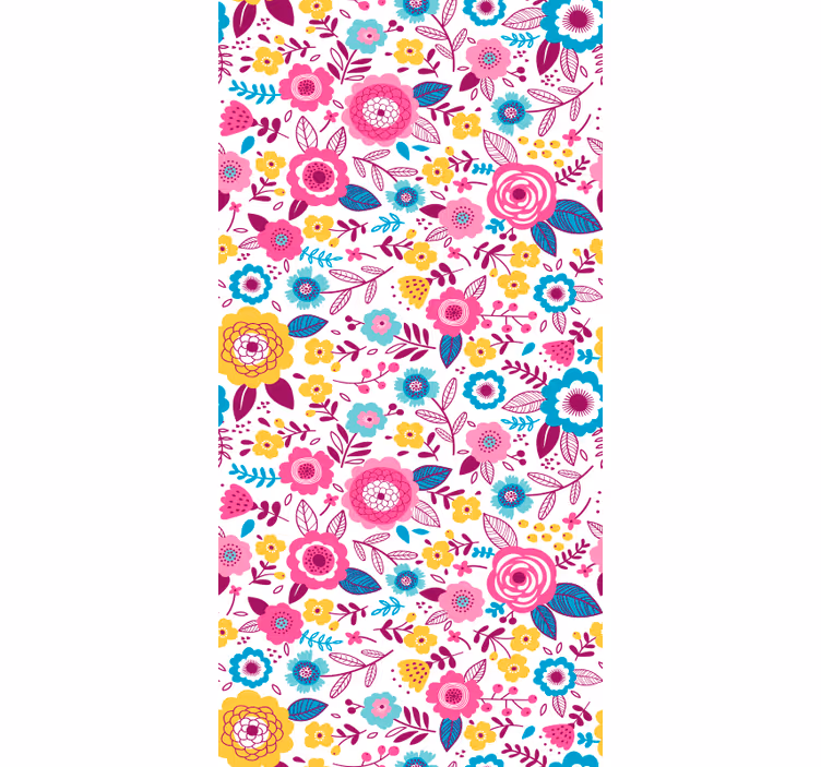 Papier peint chambre motivation botanique vibrante - TenStickers