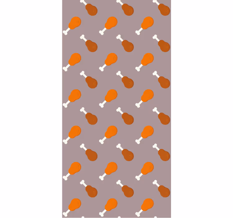 Papier peint animaux motif pattes de poulet - TenStickers