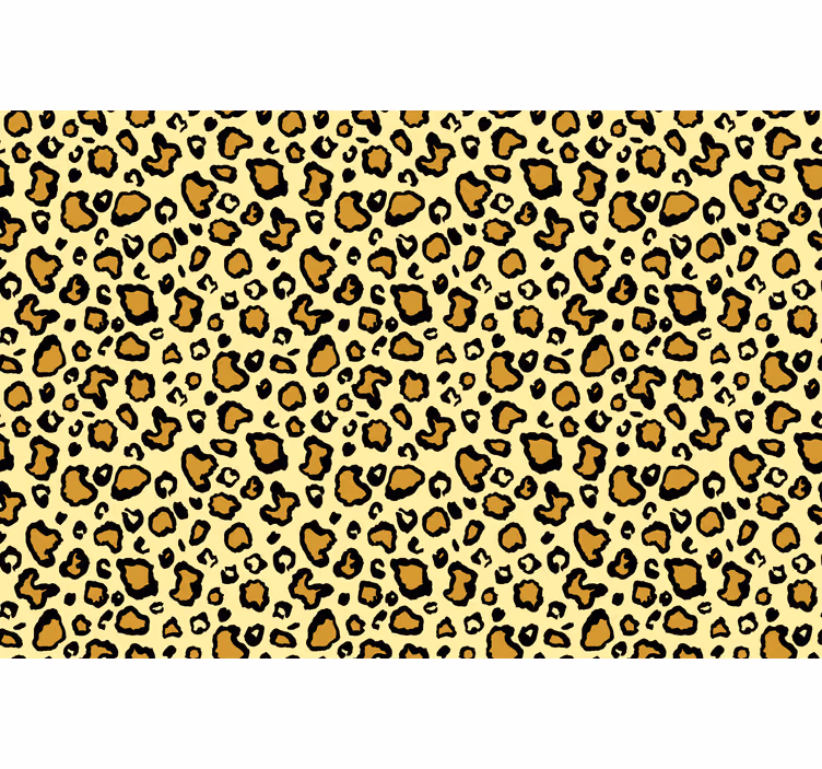 Papier peint animaux motif léopard jaune - TenStickers