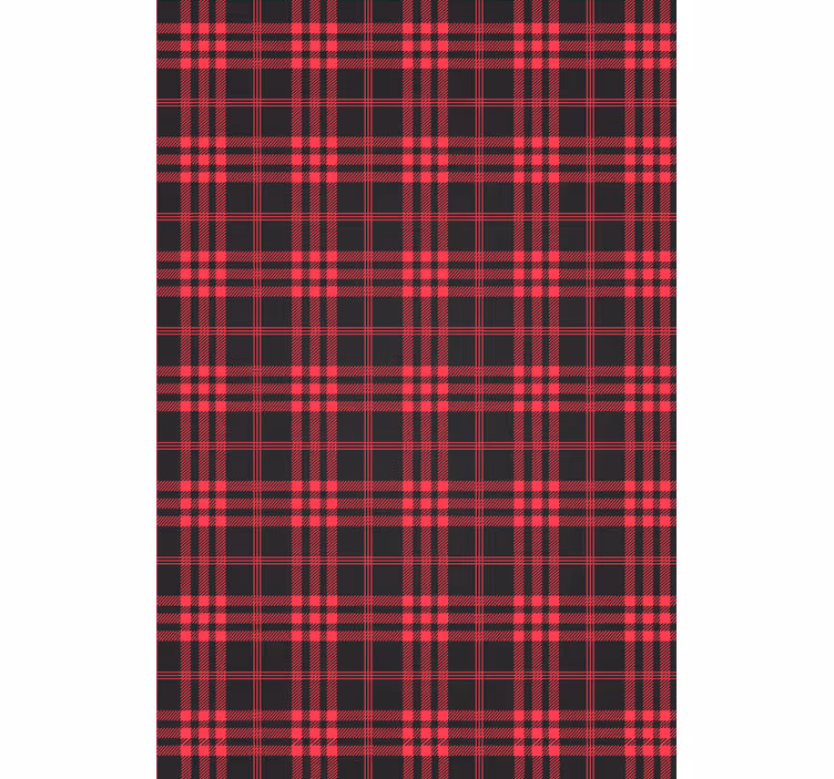 Papier peint noël motif tartan de noël - TenStickers