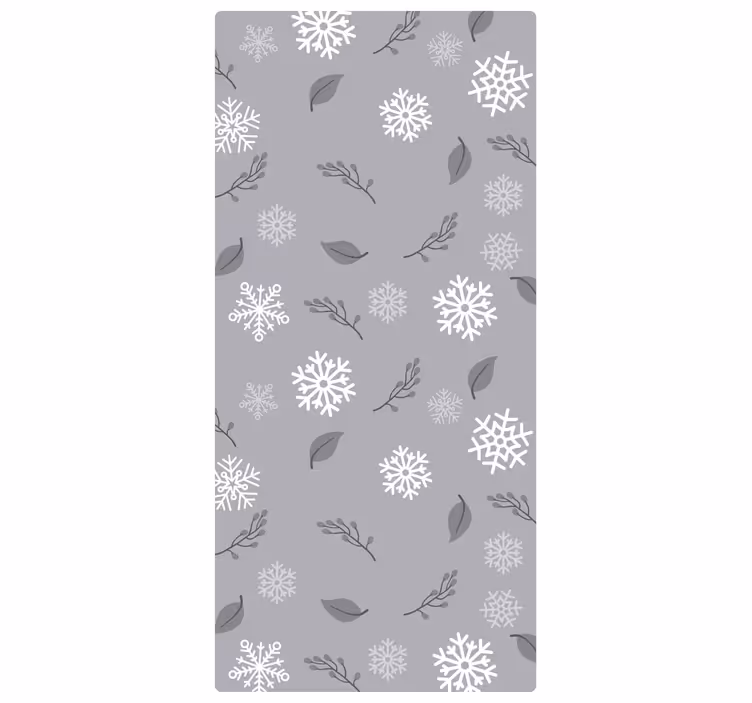 Papier peint noël motif flocon de saison - TenStickers