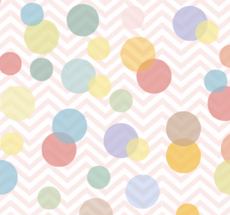 Papier peint bureau pois colorés en chevrons - TenStickers