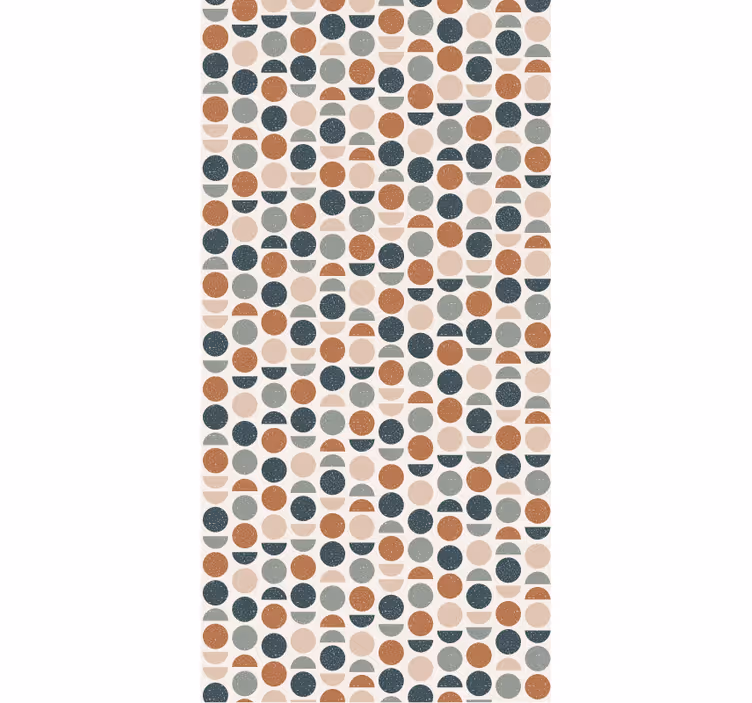 Papier peint bureau motif de demi-cercles - TenStickers