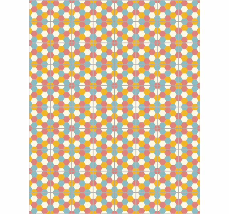 Papier peint bureau design géométrique - TenStickers