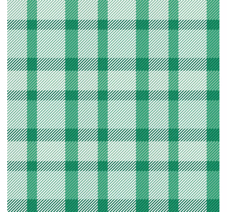 Papier peint couloir carreaux verts et blancs - TenStickers