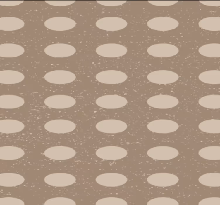 Papier peint couloir motif de cercles bruns géométriques - TenStickers