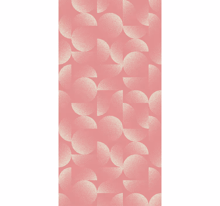 Papier peint salle à manger semicercles pastel - TenStickers