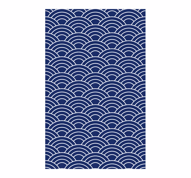 Papier peint formes géométriques motifs ondulés - TenStickers