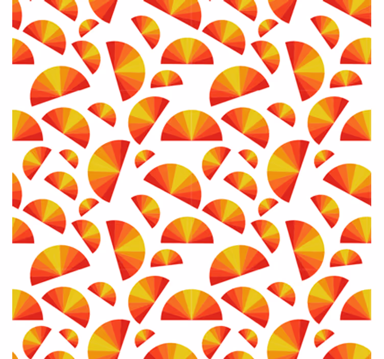 Papier peint formes géométriques motif circulaire - TenStickers
