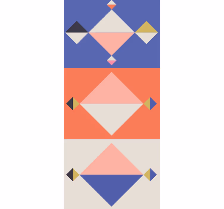 Papier peint formes géométriques modernes abstraites - TenStickers