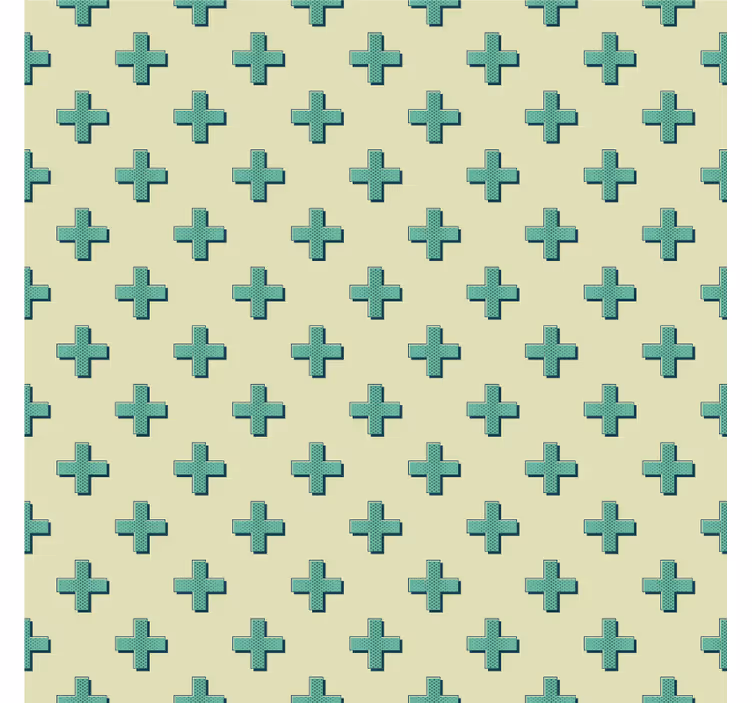 Papier peint formes géométriques mint plus shapes - TenStickers