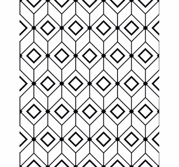 Papier peint formes géométriques éléments diamants modernes - TenStickers